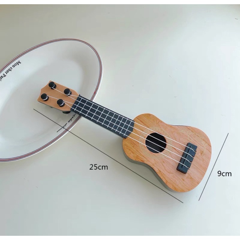 MÔ HÌNH ĐÀN UKULELE MÔ HÌNH TRANG TRÍ ĐỂ BÀN, TỦ, KỆ