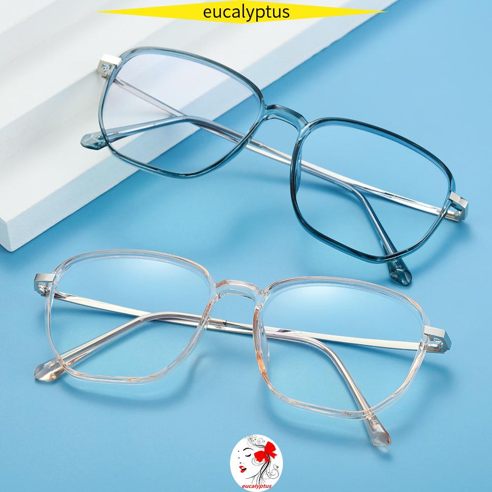 🌱EUPUS🍀 Retro Office Computer Goggles Vision Care Safety Goggles Blue Light Blocking Glasses Anti Eyestrain Square Frame Unisex Eyewear Radiation...