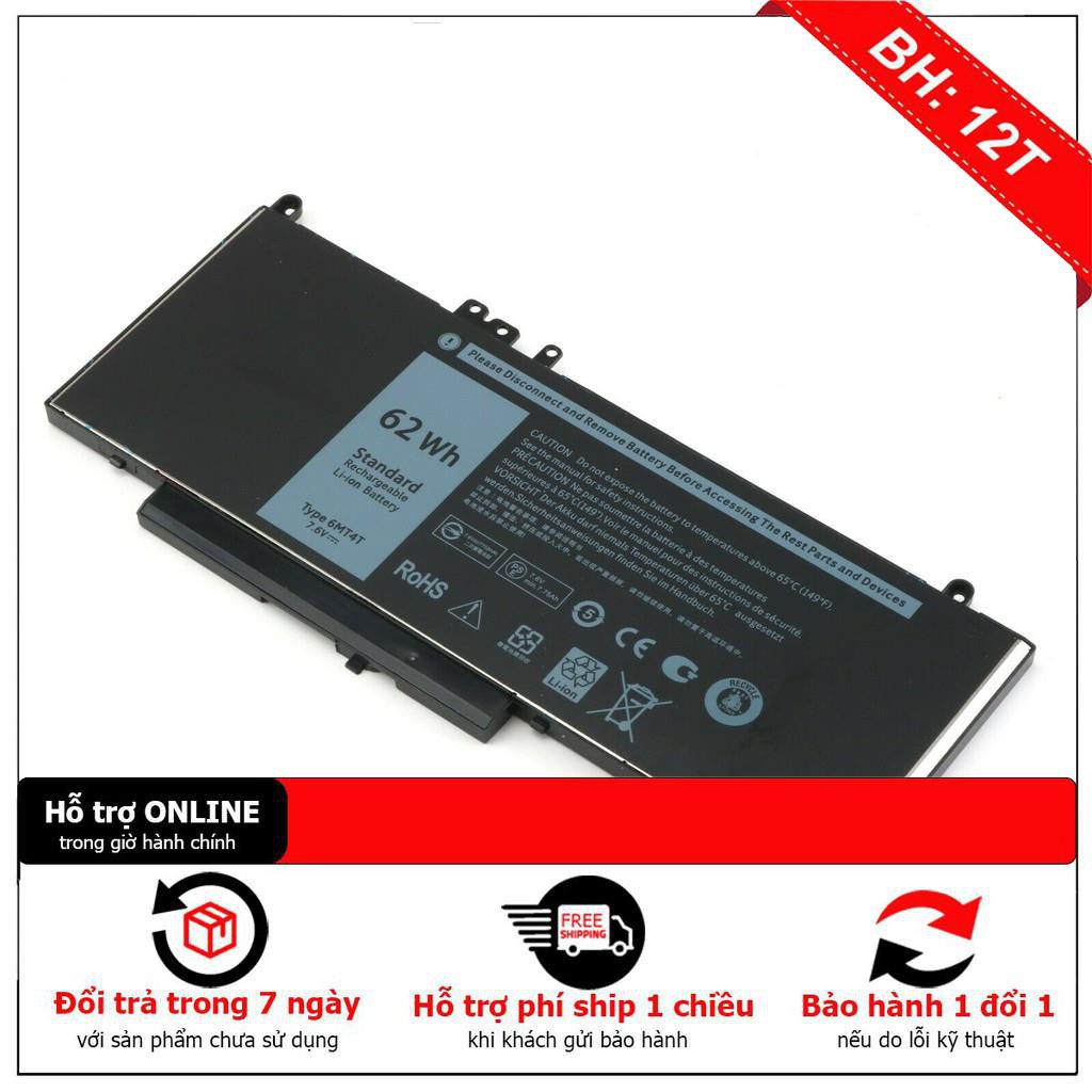 [BH12TH] PIN ZIN LAPTOP DELL LATITUDE E5450 E5550 E5570 7.6V 62WH 6MT4T