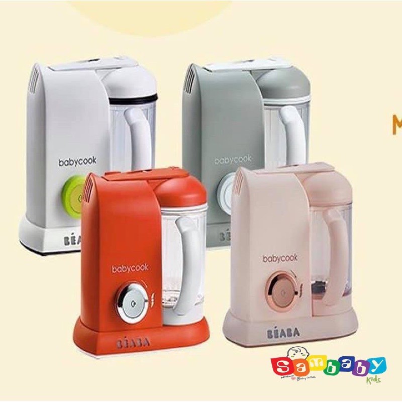 [Mã MKBC13 giảm 80k đơn 1 triệu] Máy Xay Hấp Đa Năng 4 Trong 1 Baby Cook Beaba Chính Hãng Nhập Khẩu Pháp