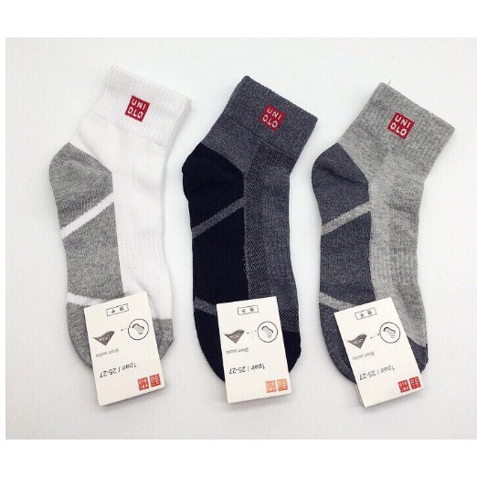 Combo 5 đôi tất Uniquilo cổ cao xuất Nhật