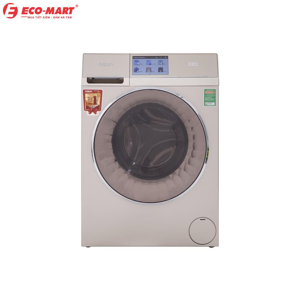 Máy giặt Aqua cửa ngang 10kg giặt 5kg sấy AQD-D1000HT