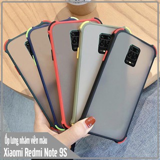 Ốp lưng Xiaomi Redmi Note 9S - 9Pro trong nhám viền màu 4 Gốc