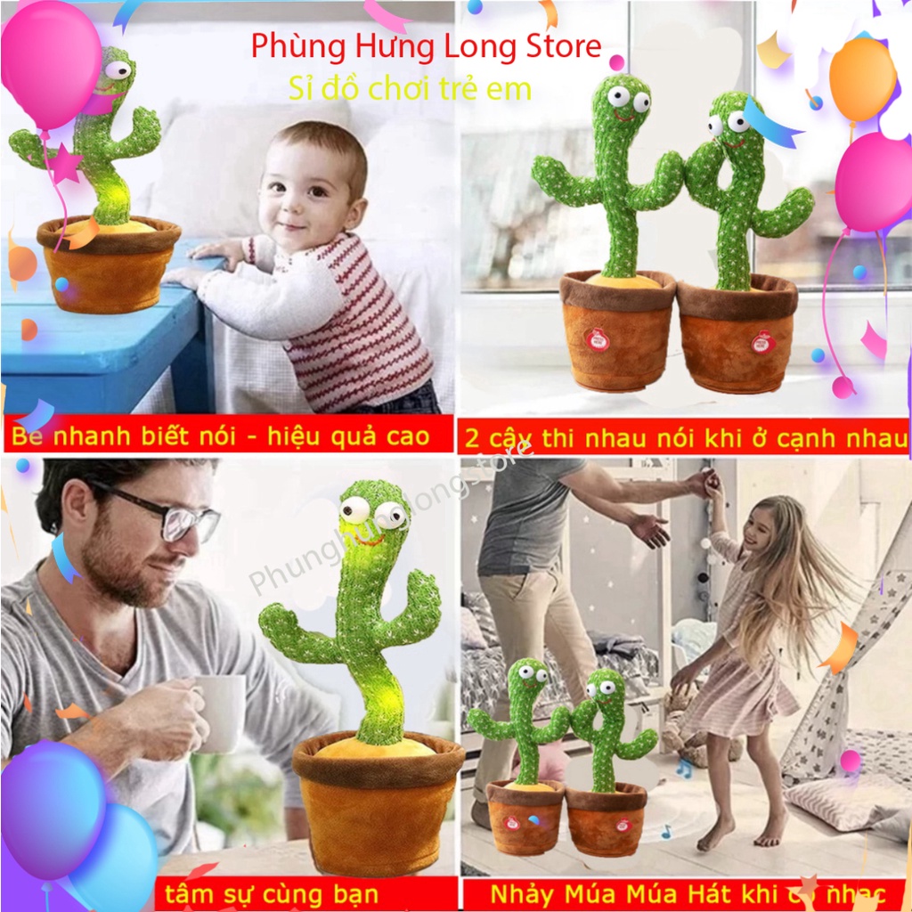 Cây xương rồng nhảy múa vui nhộn phát 120 bài hát nhạc - nhại được giọng nói - hot tiktok