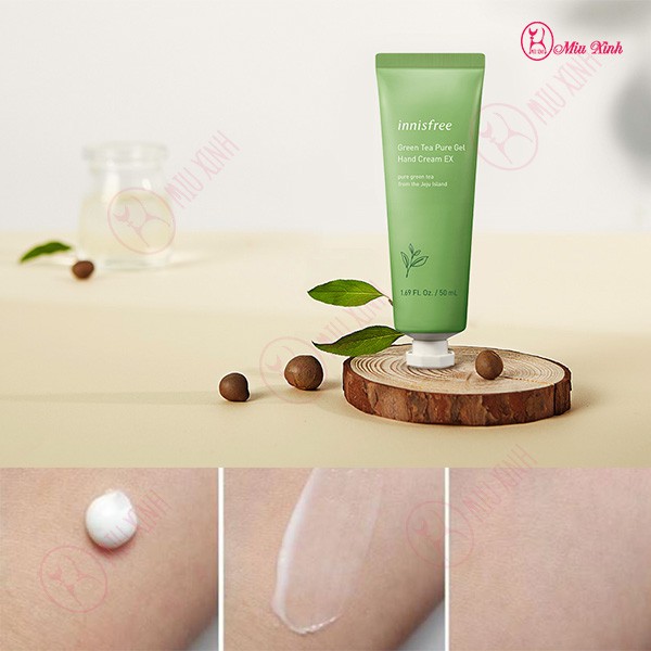 Kem Dưỡng Da Tay Trà Xanh [INNISFREE]  Green Tea Pure Gel Hand Cream EX 50ml