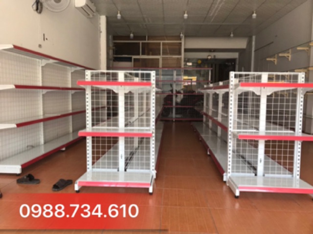 Kệ để hàng tạp hoá 2 mặt ( Cao 1m2 dài 90cm )