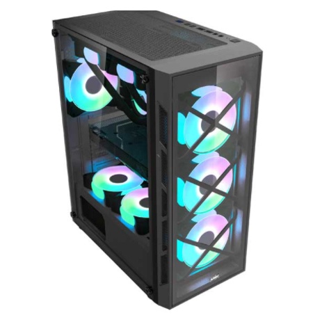 Vỏ Case máy tính MIK TN10 Mid Tower (Tặng 3 Fan RGB) new