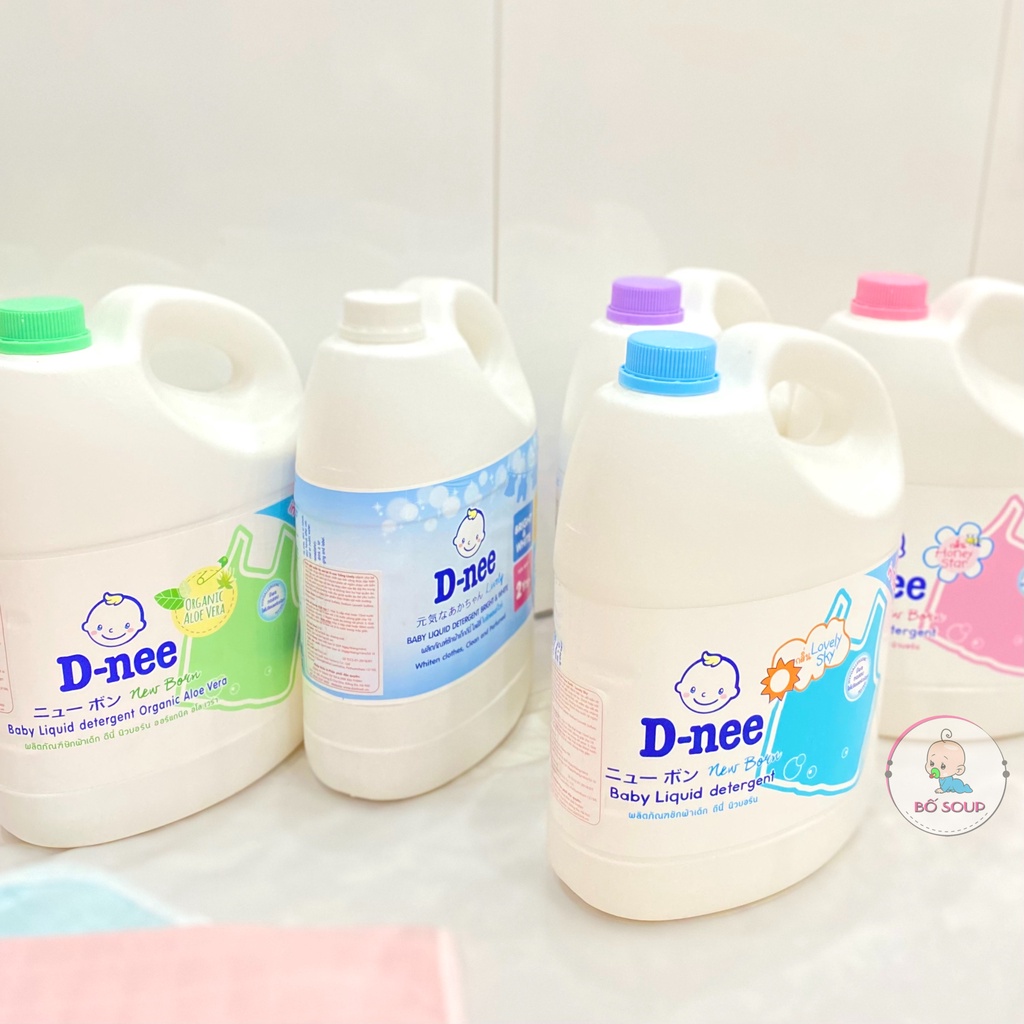 Nước giặt quần áo em bé Dnee 3000ml (Chính hãng có tem Đại Thịnh)