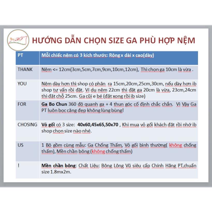 [ HCM ] [ Mẫu Cọp vàng ] Ga chống thấm PT cao cấp (ib để chọn mẫu hoặc đặt size theo yêu cầu)