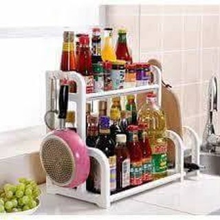 Kệ gia vị chữ h kèm để thớt