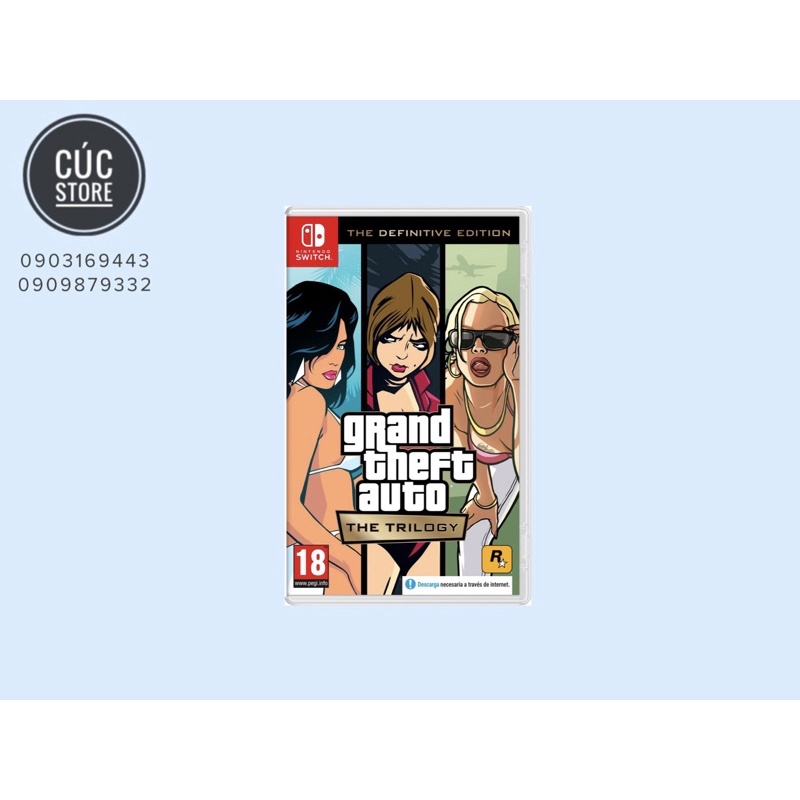 Băng chơi game Nintendo Switch: Grand Theft Auto Trilogy Definitive Edition