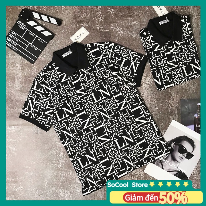Áo thun nam hàng hiệu cotton cao cấp cổ trụ tay ngắn phong cách Hàn Quốc AN78 - Socool Store