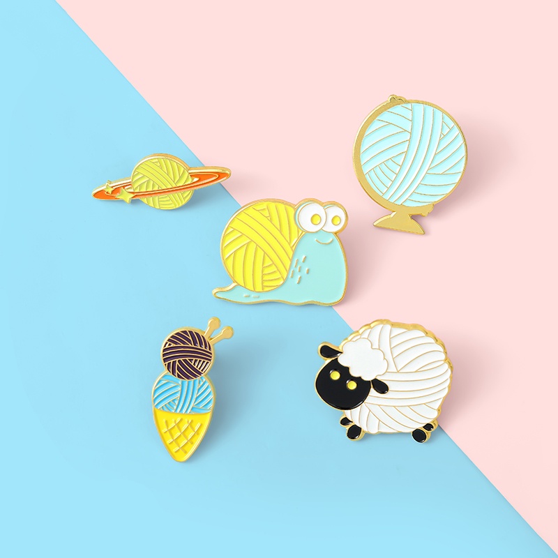 Huy Hiệu Cài Áo Hình Chú Cừu Hoạt Hình Thời Trang