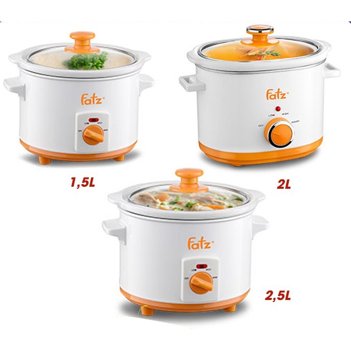 Nồi nấu chậm Fatzbaby 1.5L / 2L / 2.5L FB9015MH/9020MH/9025MH