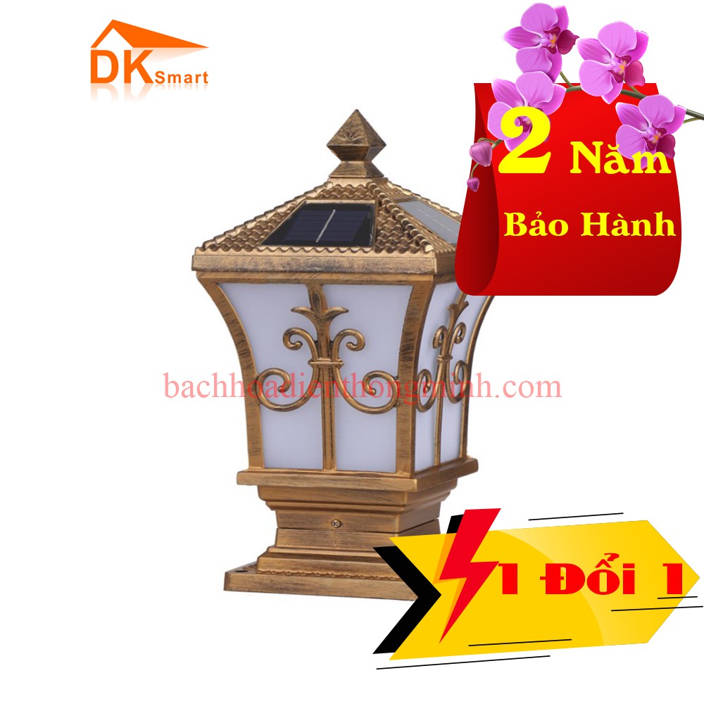 Đèn Trụ Cổng Năng lượng Mặt Trời DK-LY5040, Bảo Hành 24 Tháng