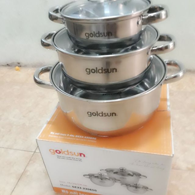 Bộ nồi inox 3 đáy