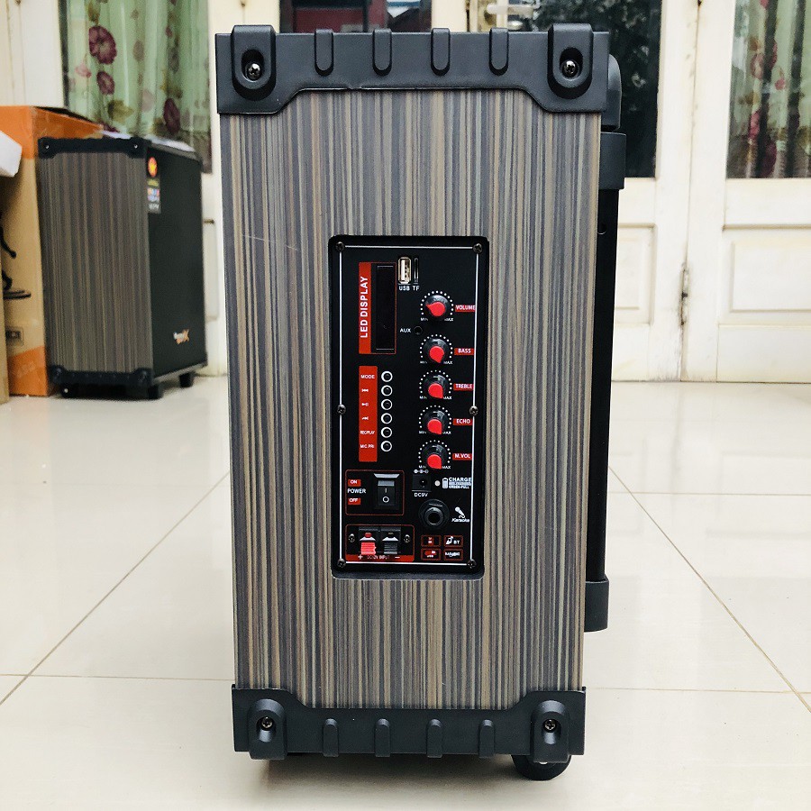 Loa Kéo Bass 20, Vỏ Gỗ, Tặng 2 Micro Hút Ẩm Đỉnh Cao