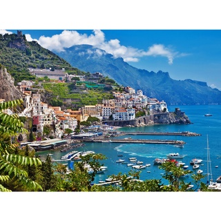 Tranh ghép hình 1000 mảnh 2cm khổ 54×74 – Tranh xếp hình Puzzle cao cấp Bờ Biển Amalfi, Ý