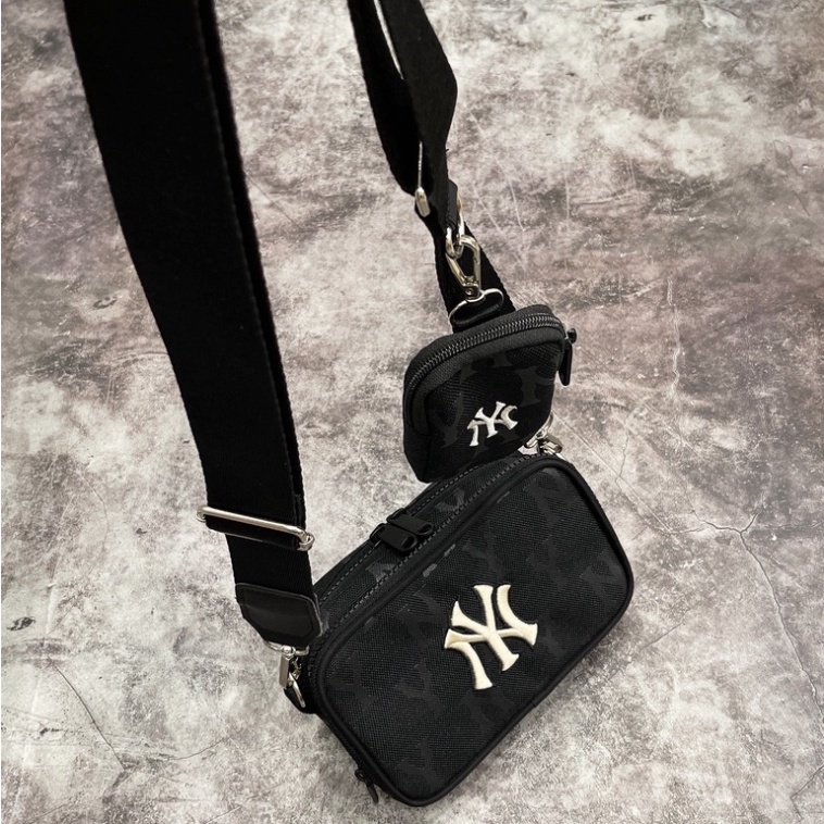 ✅  Túi đeo chéo NY MONOGRAM WAIST BAG BLACK - ẢNH THẬT | XUẤT DƯ XỊN 100% | CAM KẾT CHUẨN XỊN