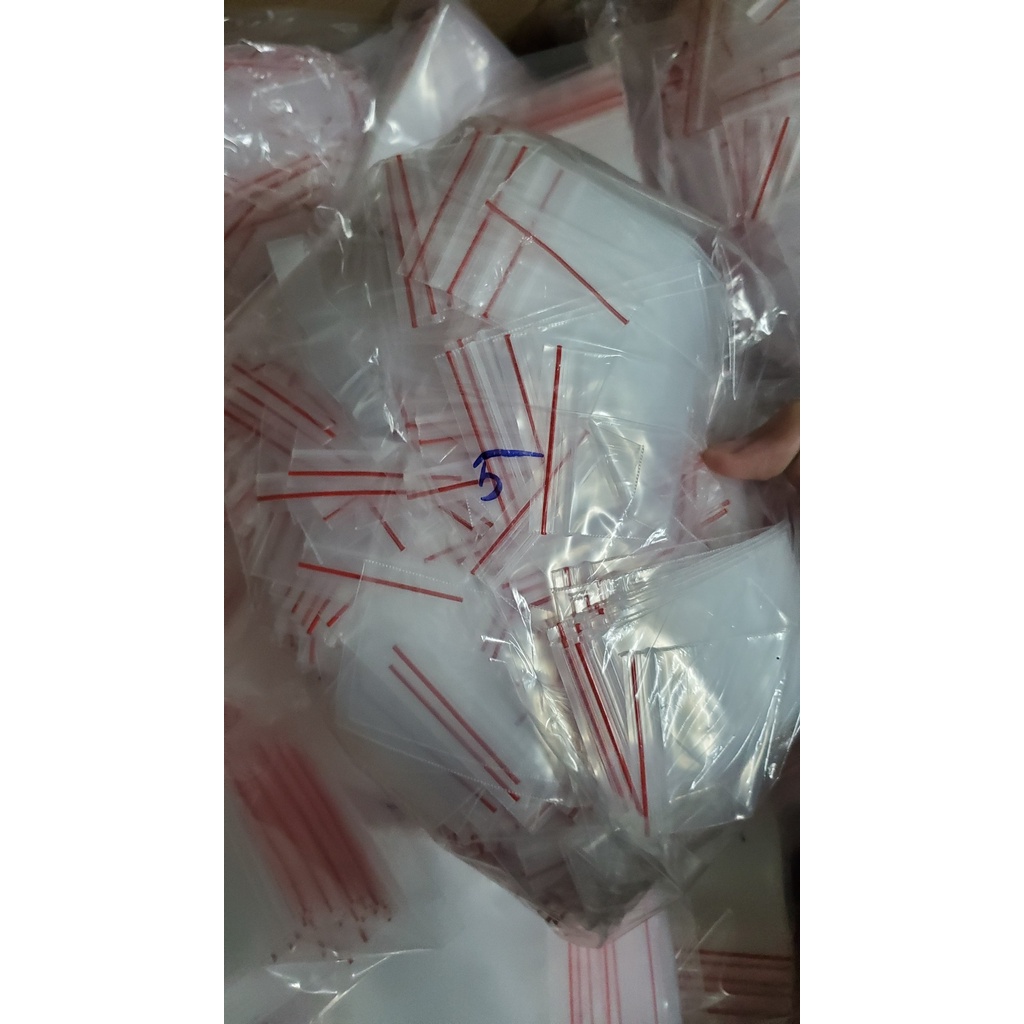 100gr túi zip chỉ đỏ loại dày đẹp
