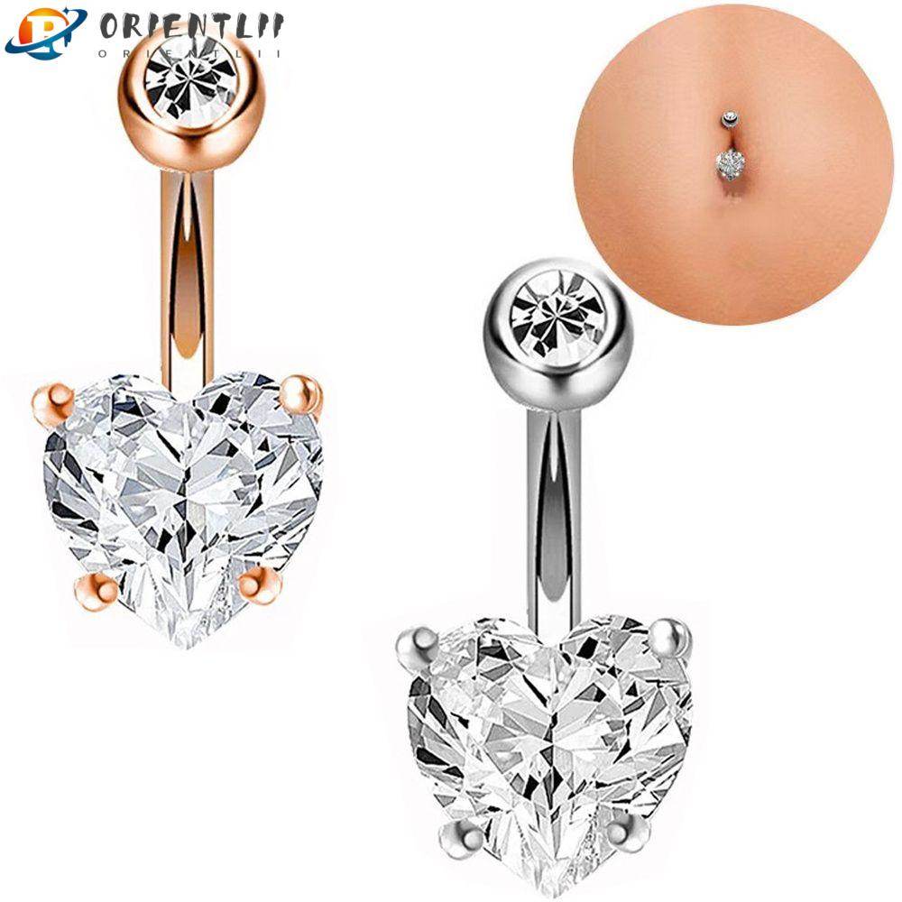 Khuyên Rốn Hình Quả Tạ Không Cần Xỏ Lỗ Cho Nữ|Thép Phẫu Thuật 316L