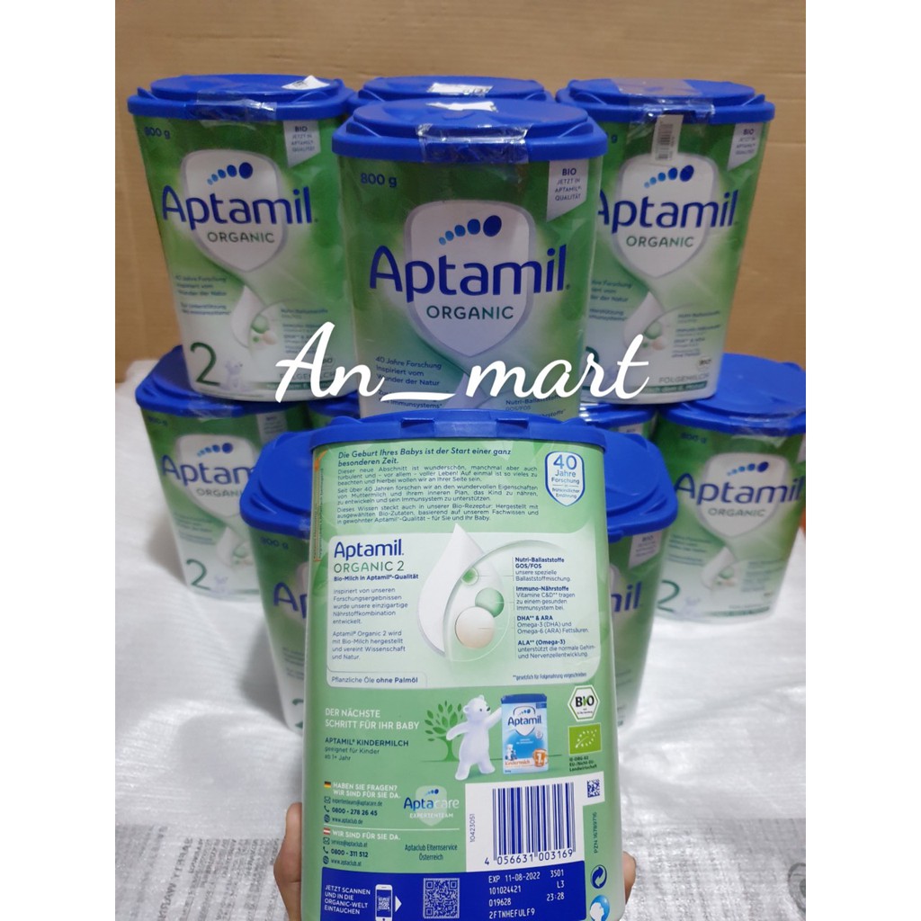 Sữa Aptamil Đức, Sữa Organic Nội Địa Đức Hộp Giấy 800g Đủ Số Pe,1, 2 Hàng Bay Aircargo Date Xa