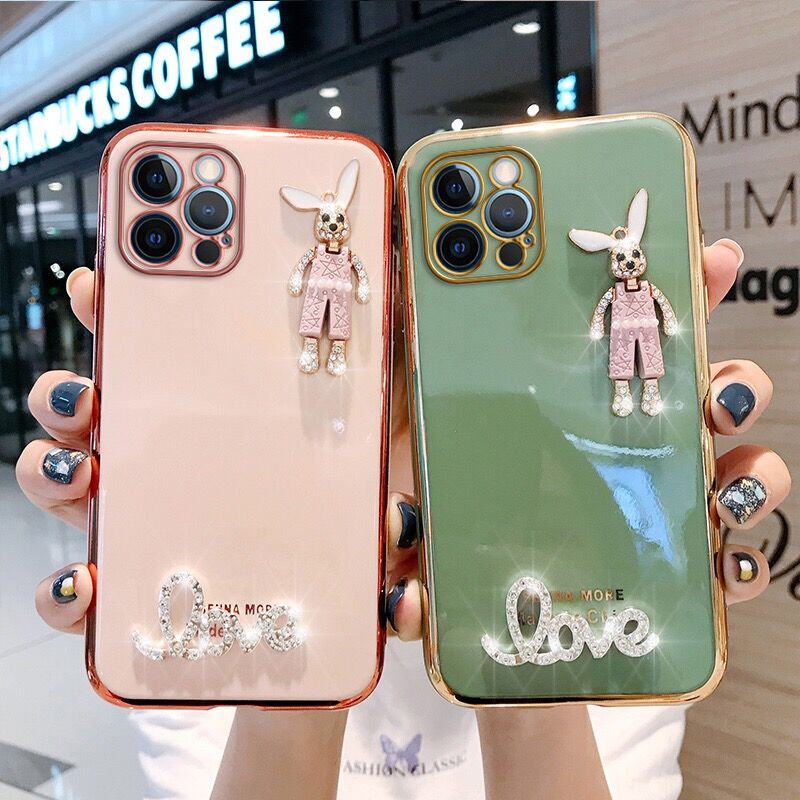Ốp Điện Thoại Hình Thỏ Kim Cương Lấp Lánh Cho OPPO Reno 5 7Z 5G 7 5G 7 Pro 5G Reno 8 Pro 8 6 6 Pro 6Z