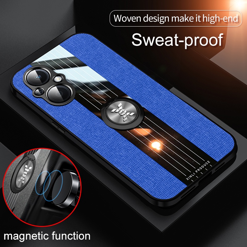 Ốp Điện Thoại Cứng Kiểu Giáp Chống Sốc Kèm Giá Đỡ Nhẫn Cho OPPO reno 10 A18 Reno7 Z 5G OPPO Reno 7Z Reno7Z 5G