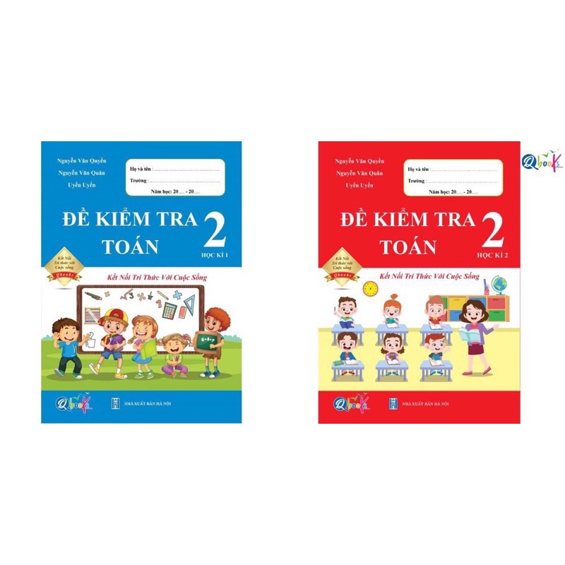 Sách - (Combo 2 tập) Đề Kiểm Tra Toán 2 - Kết Nối Tri Thức Với Cuộc Sống