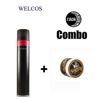 Combo Sáp Vuốt Tóc Suavecito + gôm xịt tóc Luxurious 420ml giá rẻ CB10
