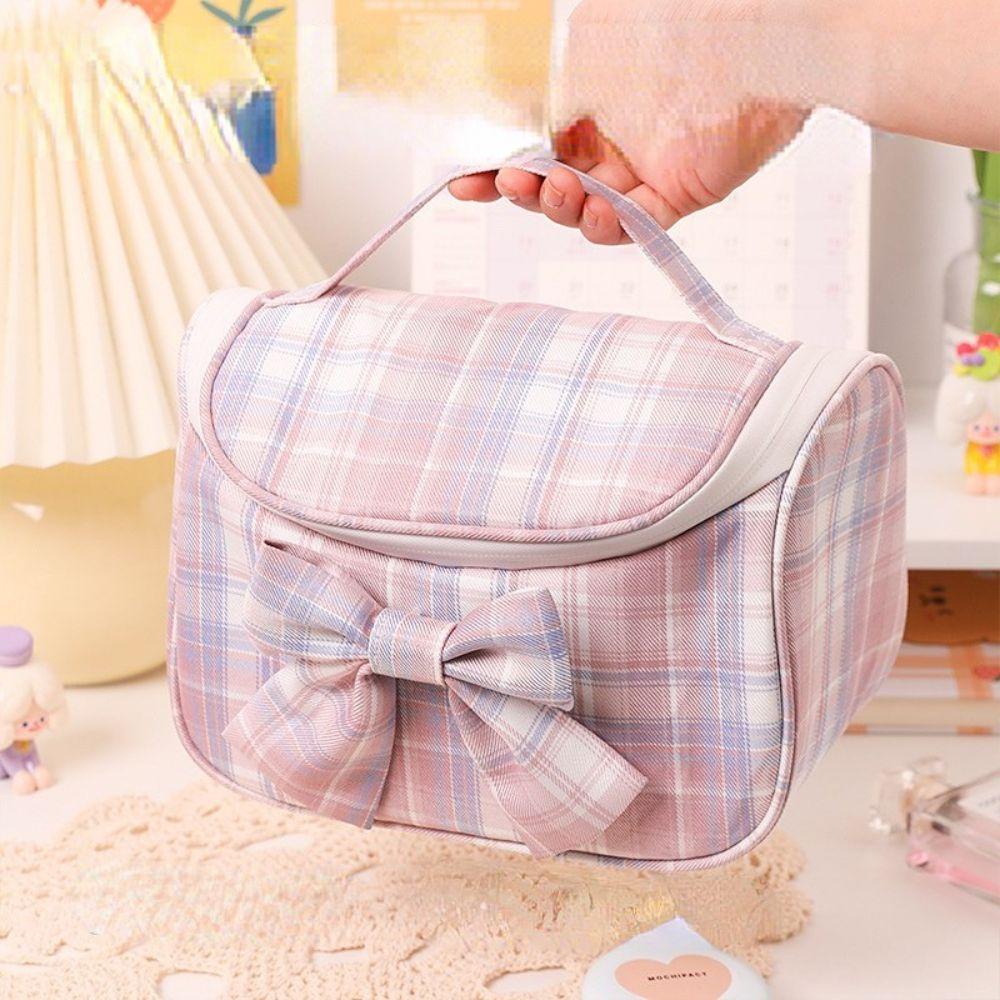 Túi Đựng Đồ Trang Điểm Sức Chứa Lớn Có Khóa Kéo Tiện Dụng