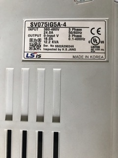 Biến tần LS SV075IG5A-4