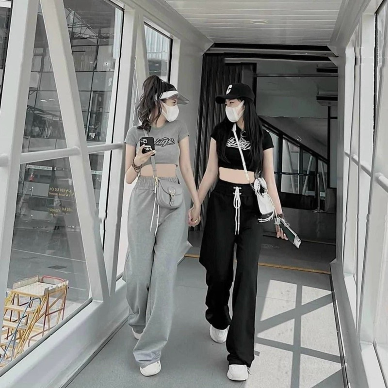 Quần Ống Rộng Dáng Dài Chất Nỉ Tầu Đủ Size