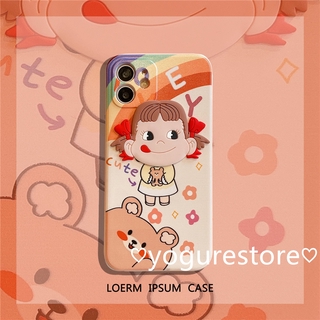 Ốp điện thoại mềm in hoạt hình Fujiya PEKO 3D cho OPPO A55 Reno 4F A93 A92 A52 A31 A7 A5s A12 F9 R17