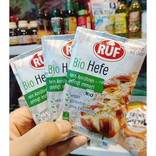 Men nở hữu cơ làm bánh mỳ , bánh bao Bio Hefe RUF gói 9g Nội Địa Đức