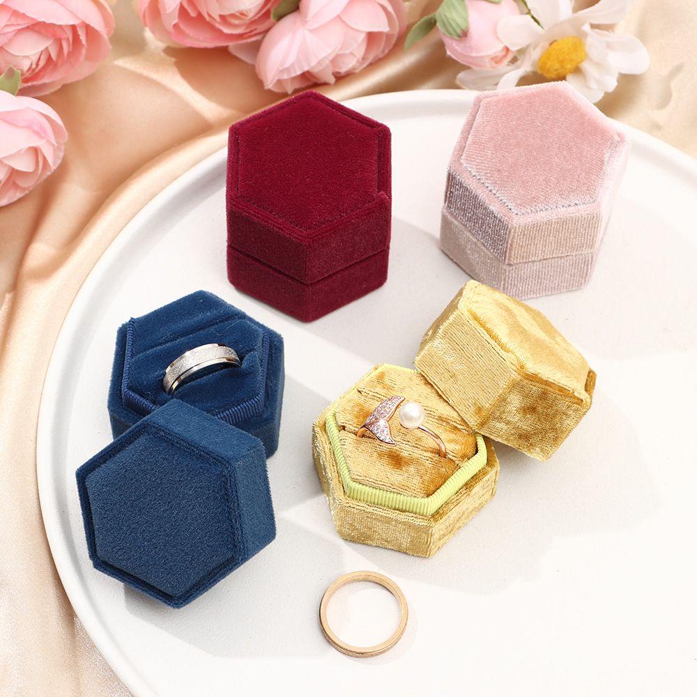 ROSE Hộp Đựng Trang Sức Bằng Nhung Nhiều Màu Sắc Chất Lượng Cao