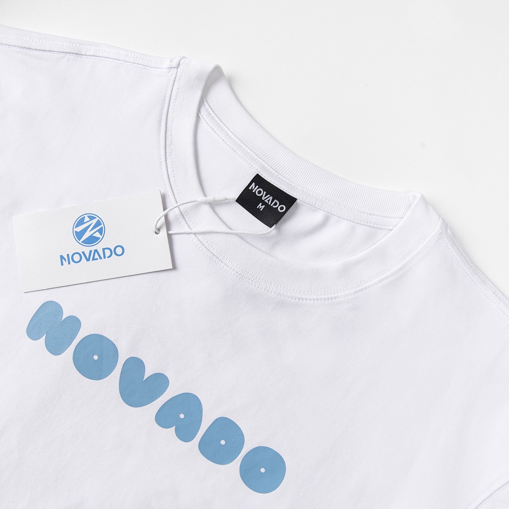 Áo Thun Unisex Local Brand Novado Fashion Basic Cotton 4 Chiều Nam / Nữ Form Rộng Thoáng Mát Trắng N17T-LG