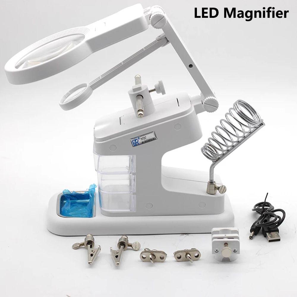 Kính Lúp Hàn Có Đèn LED Chất Lượng Cao Kèm Kẹp Cá Sấu Tiện Dụng
