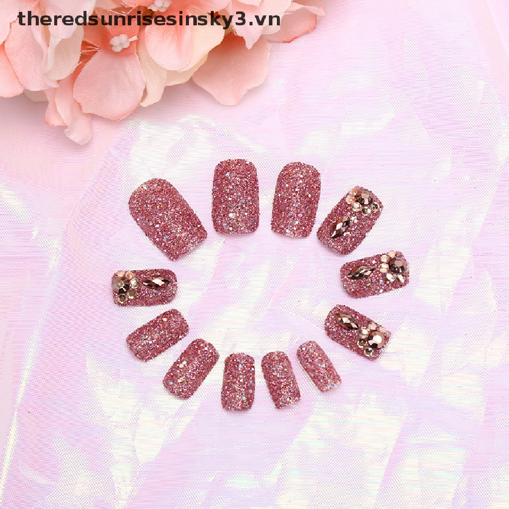 Set 24 Móng Tay Giả Dán Trang Trí Nghệ Thuật