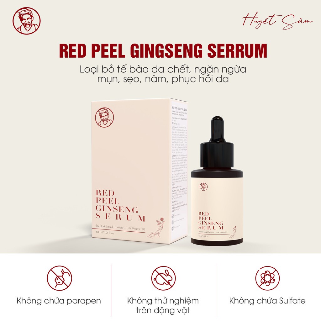 Serum Giảm Mụn Bà Lão Tái Tạo Da Cao Cấp