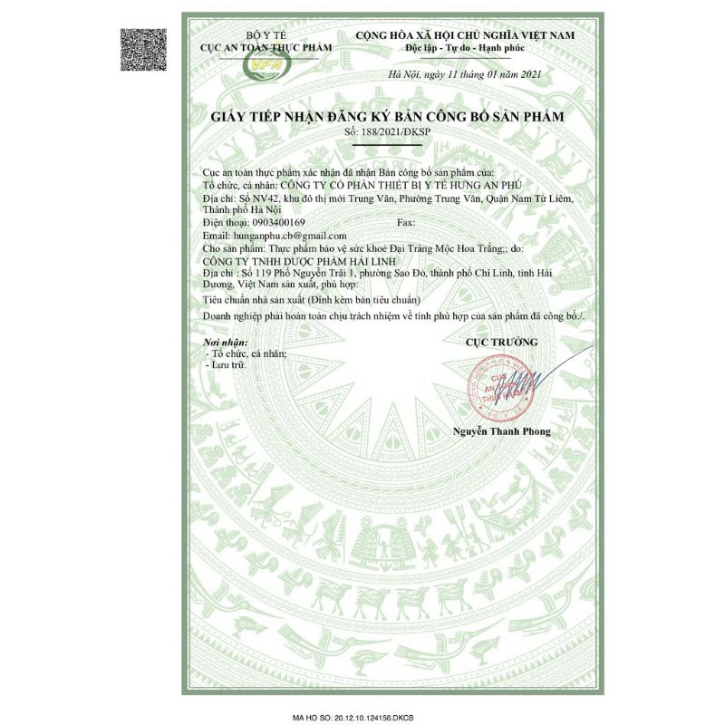 Viên uống ĐẠI TRÀNG MỘC HOA TRẮNG - người bị viêm đại tràng, đại tràng co thắt