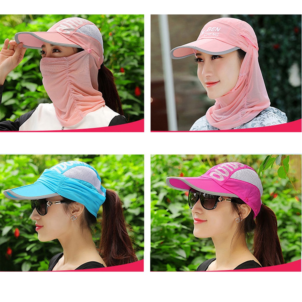[CHOO] 360 Degrees UV Protection Hat Face Neck Flat Sunscreen Cap Outdoor Hiking Fishing Windproof Hat