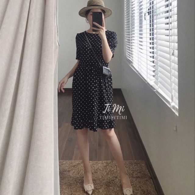 Thanh lý Polka Dot Dress /by Timi -Váy chấm bi