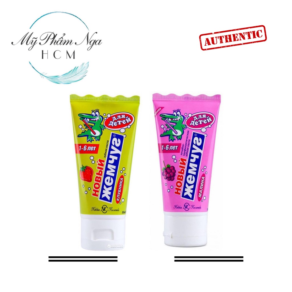 KEM ĐÁNH RĂNG TRẺ EM JUNIOR TÁO, BẠC HÀ CỦA NGA – 50ML