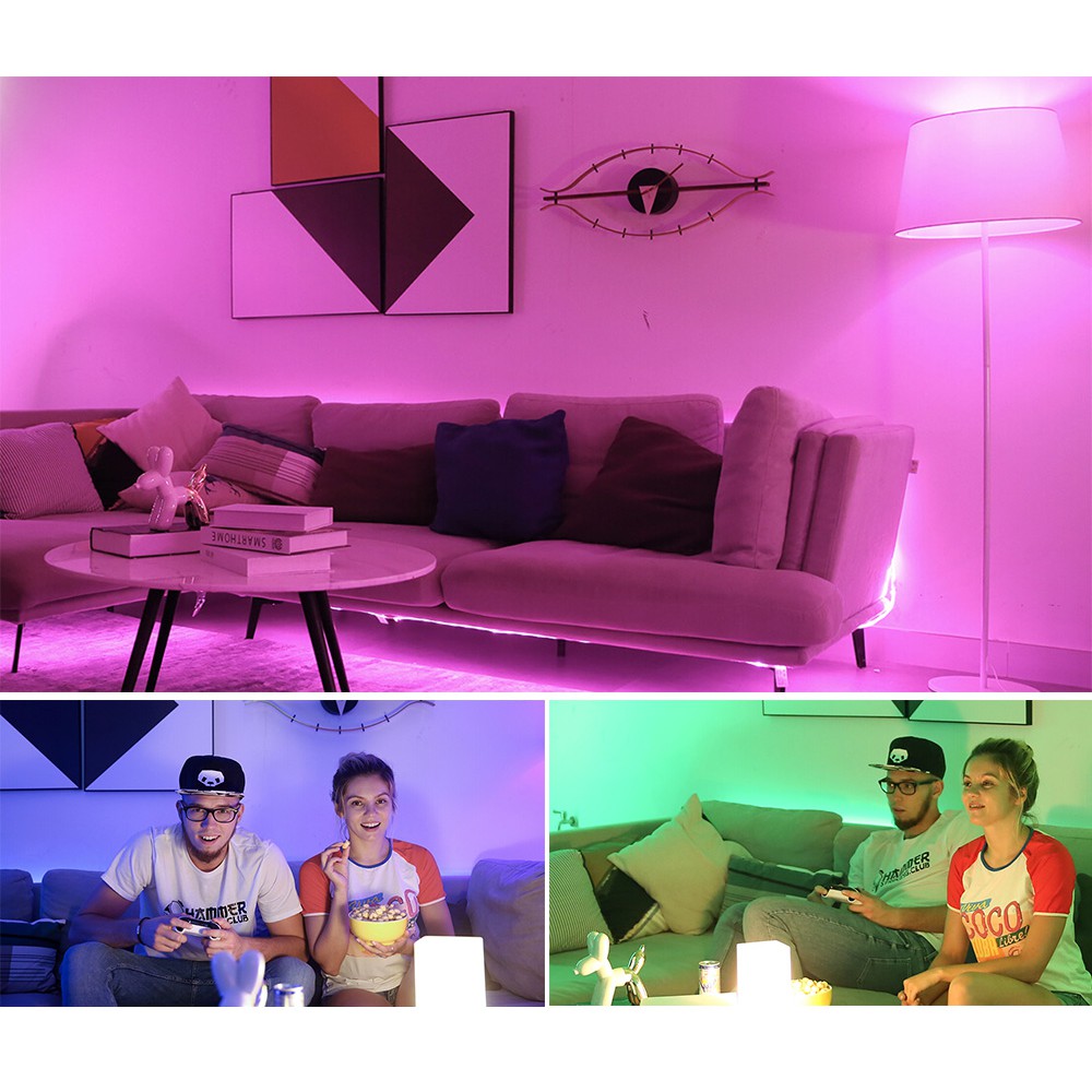 Đèn led trang trí thông minh Xiaomi Yeelight RGB 16 triệu màu, kết nối Mi Home, Google Assistant, Alexa, HomeKit