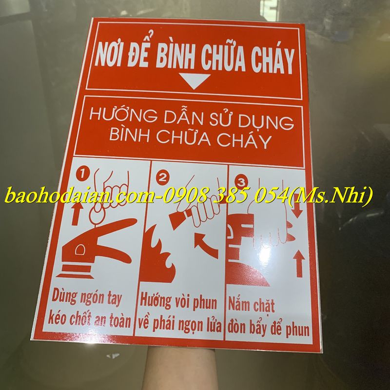 Bộ Nội Quy Tiêu Lệnh Phòng Cháy Chữa Cháy 4 Tấm