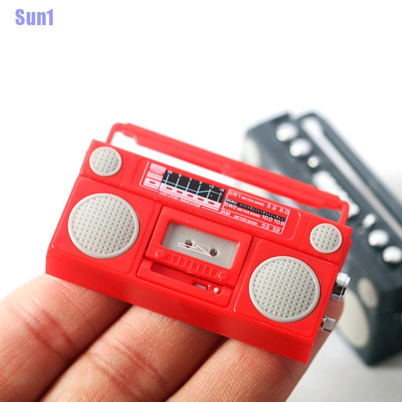 Mô Hình radio mini Tỉ Lệ 1: 12 Trang Trí Nhà Búp Bê Phong Cách Retro