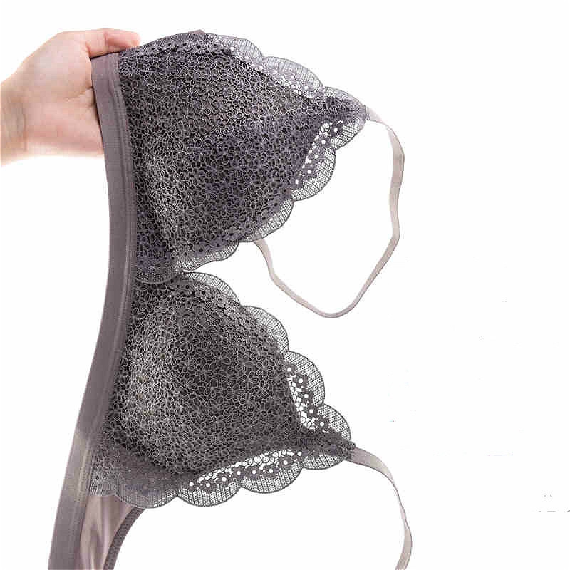 Gather sexy thin underwear lace French bra set | BigBuy360 - bigbuy360.vn