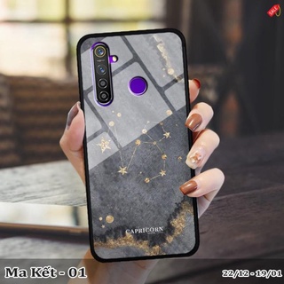 Ốp lưng kính 3D Realme 5/ 5s cung hoàng đạo mẫu đẹp