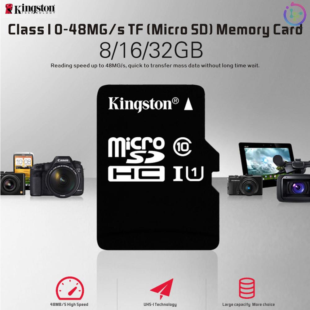 Thẻ nhớ Kingston Class 10 8GB 16GB 32GB tốc độ cao 48MB/S | BigBuy360 - bigbuy360.vn